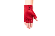 Load image into Gallery viewer, 100% Italian Leather Half Finger Driving Gloves Sun Protection
